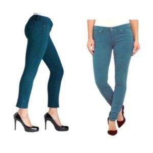 3/$15 Paige Peg Teal Skinny Jean